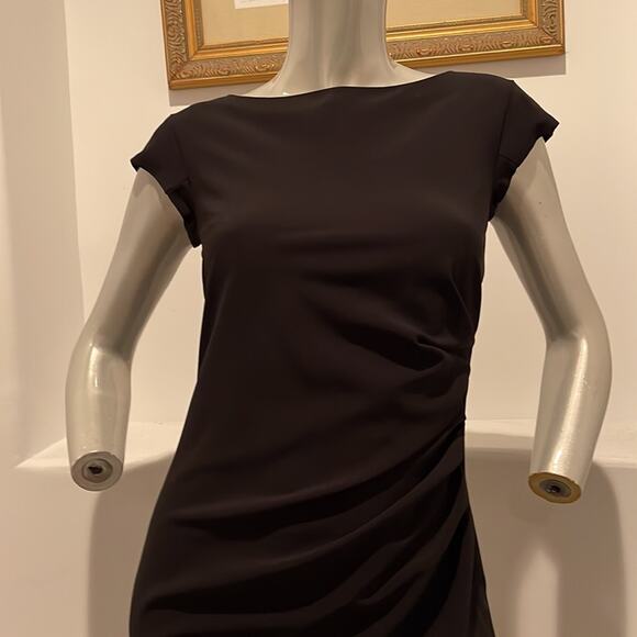 Weekend Max Mara Black Ruched Sheath Dress - Picture 5 of 13